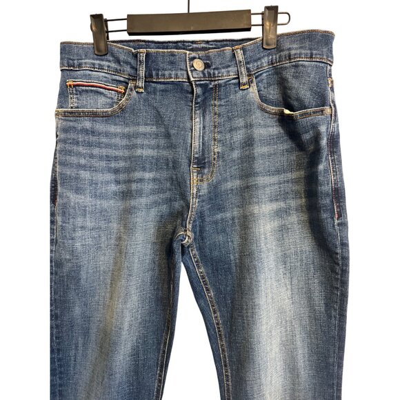 NWT Tommy Hilfiger 32X30 Mens Straight Fit Blue Denim Jeans - Picture 5 of 16